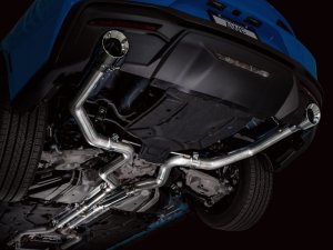 Ford Mustang Performance Exhaust - AWE Tuning - Cat-Back Track - Chrome Silver - 2024+